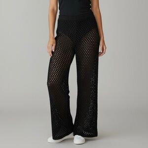 J. Crew Crochet Beach Pants Black Sz XXL NWT